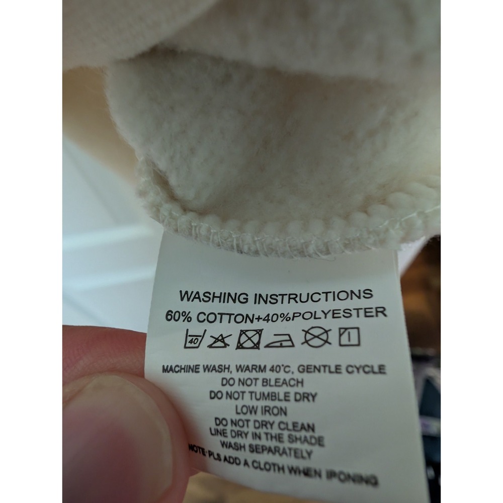 Tito's Handmade Vodka Size Medium Season's Drinking Hoodie Sweatshirt Ivory - Picture 5 of 5